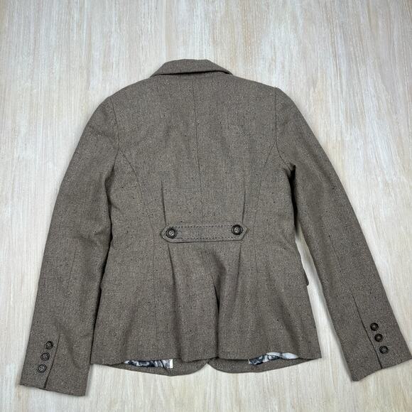 Anthropologie Cartonnier Wool Blend Equestrian Business Casual Blazer Jacket 2 - Picture 11 of 14